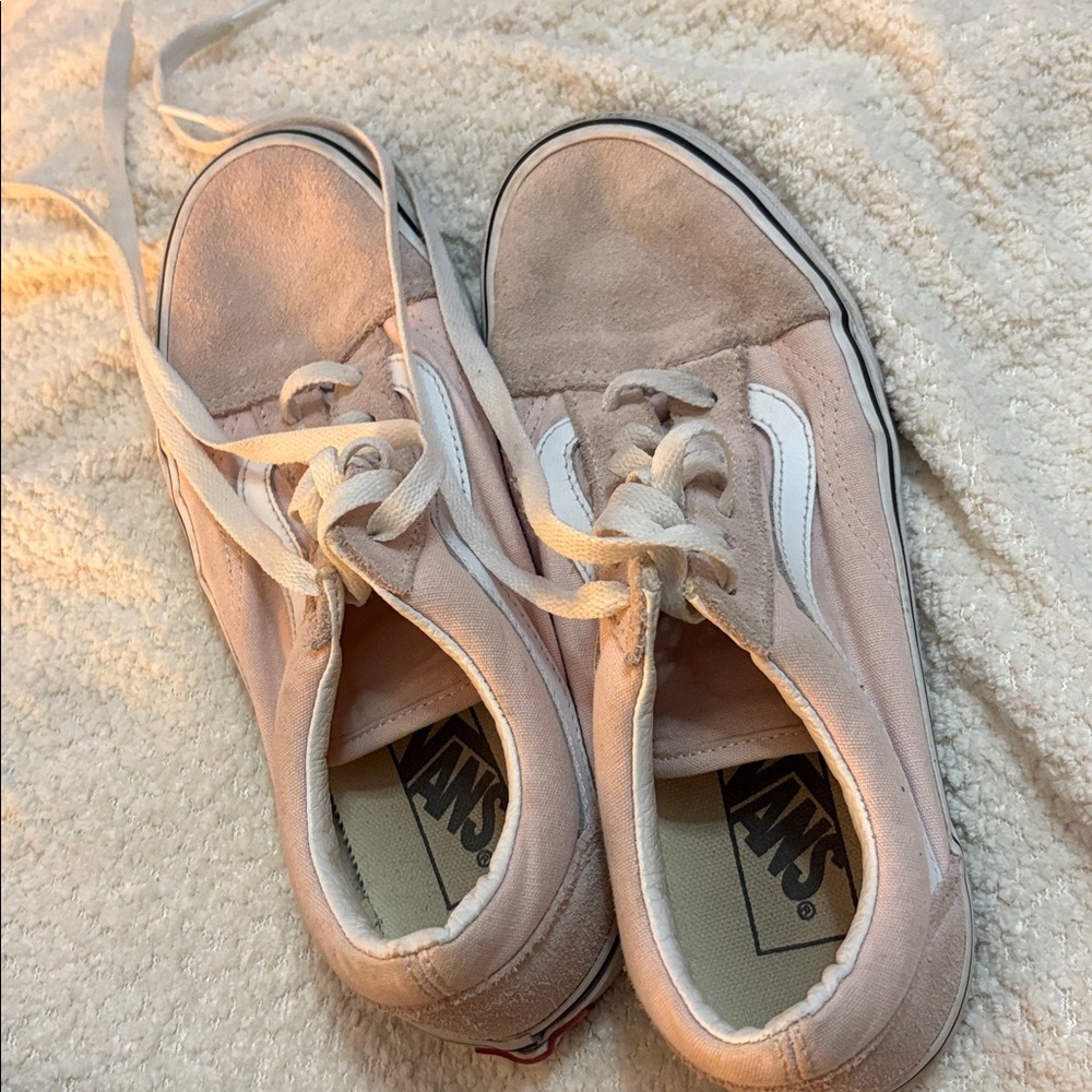 Vans Blush Canvas Lace-Up Sneakers